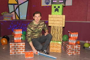 Фотография квеста-анимации Minecraft от компании Радуга желаний (Фото 1)